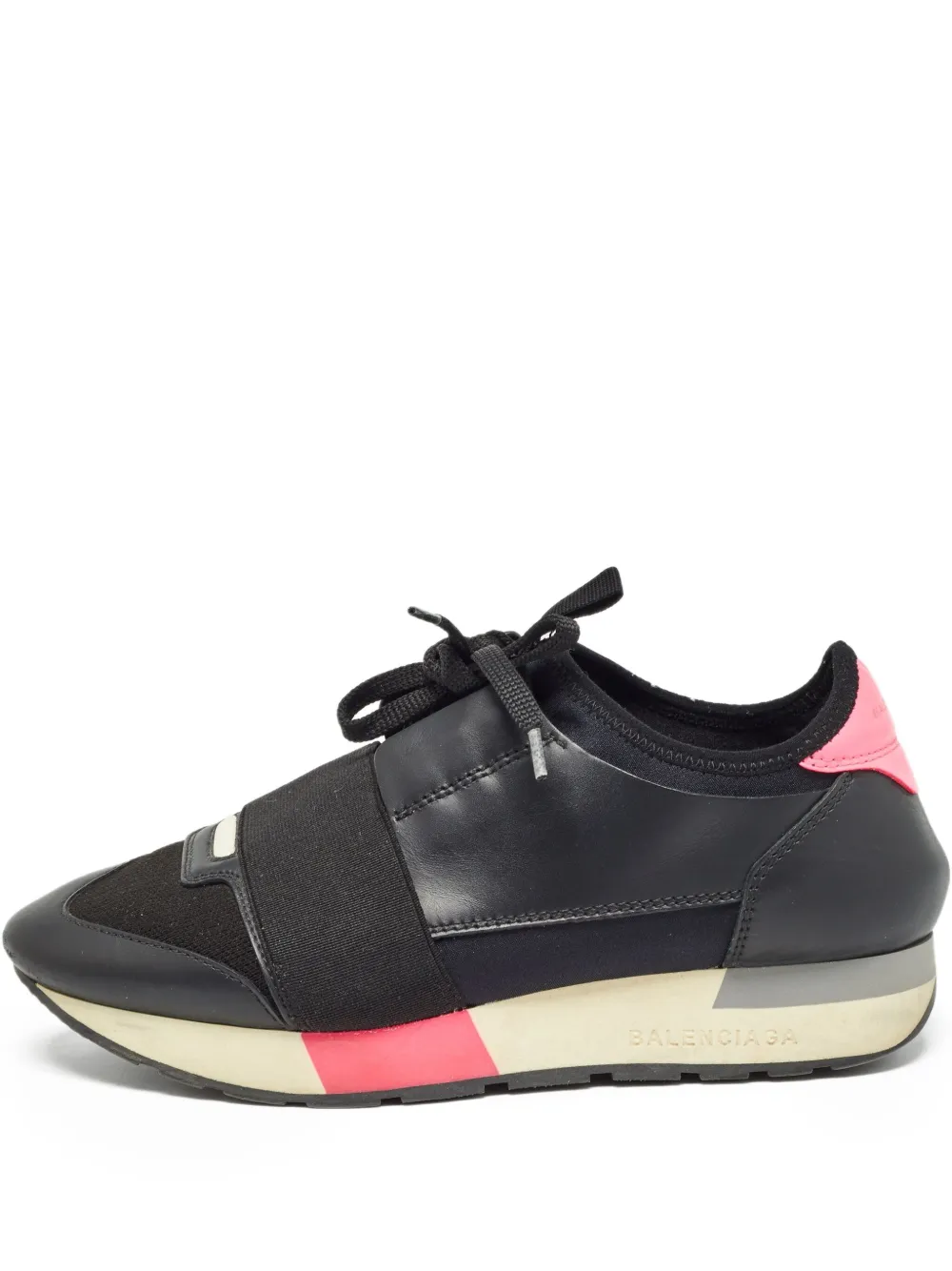 Balenciaga Pre-Owned Race Runner panelled sneakers | Black | Image 1