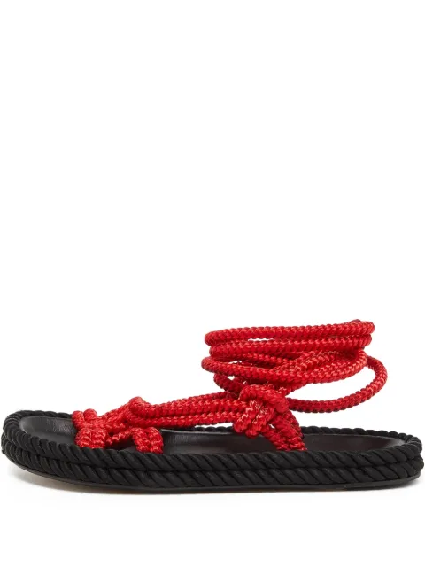 Isabel Marant Vintage sandalias planas con lazo de archivo