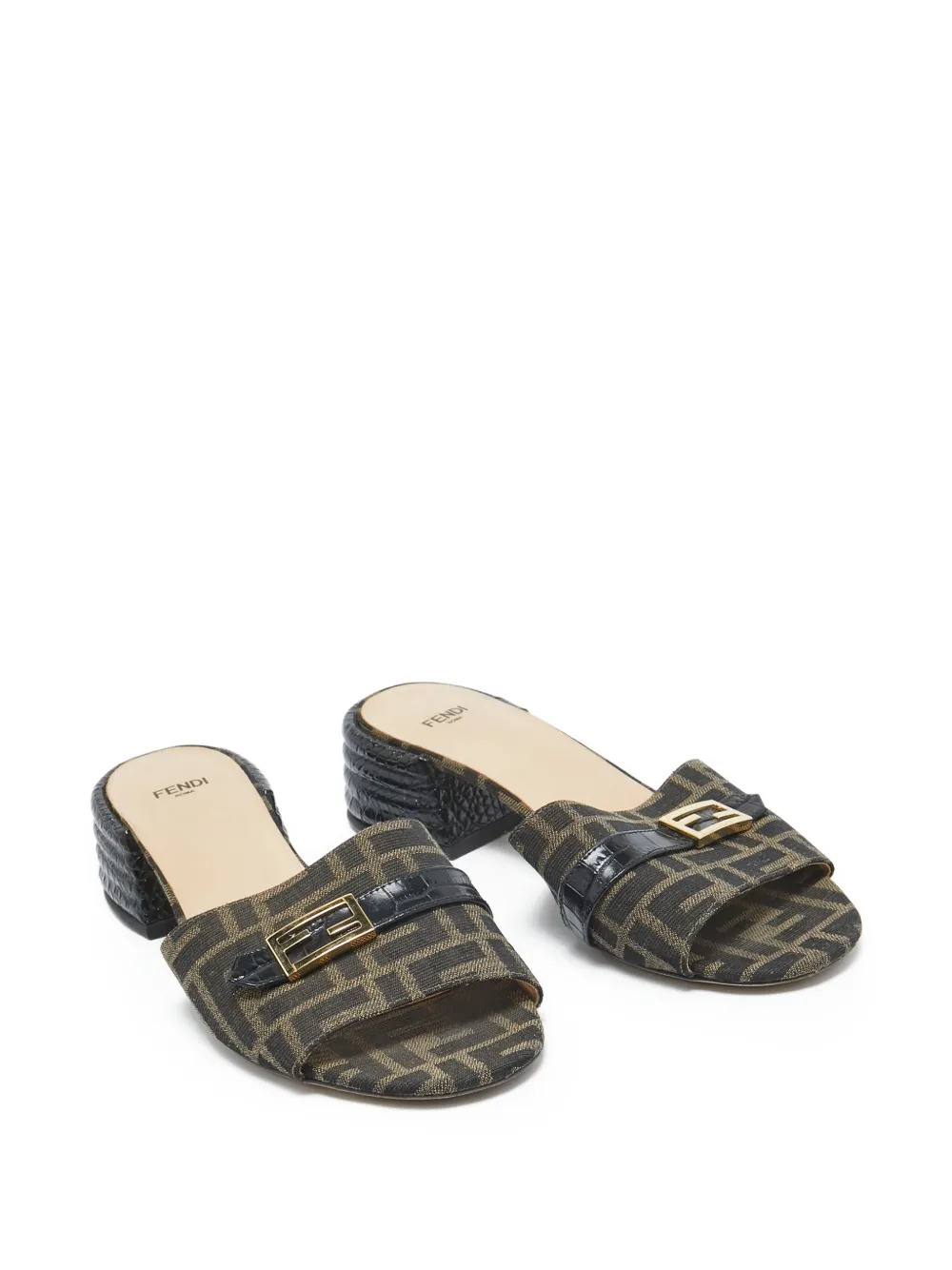 Fendi Pre-Owned 45mm Zucca mules | Image 2