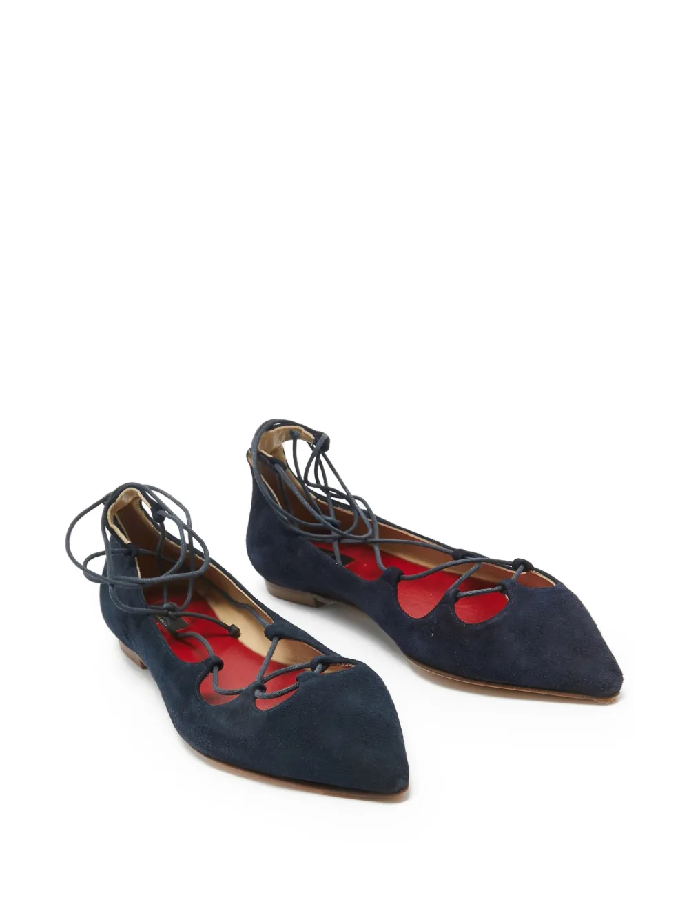 Carolina Herrera Vintage suede lace-up flats | Image 2