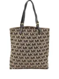 Michael Kors Vintage monogram-canvas tote bag - Black