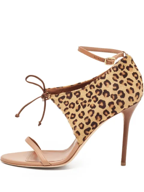 Malone Souliers pre-owned 110mm leopard-print sandals