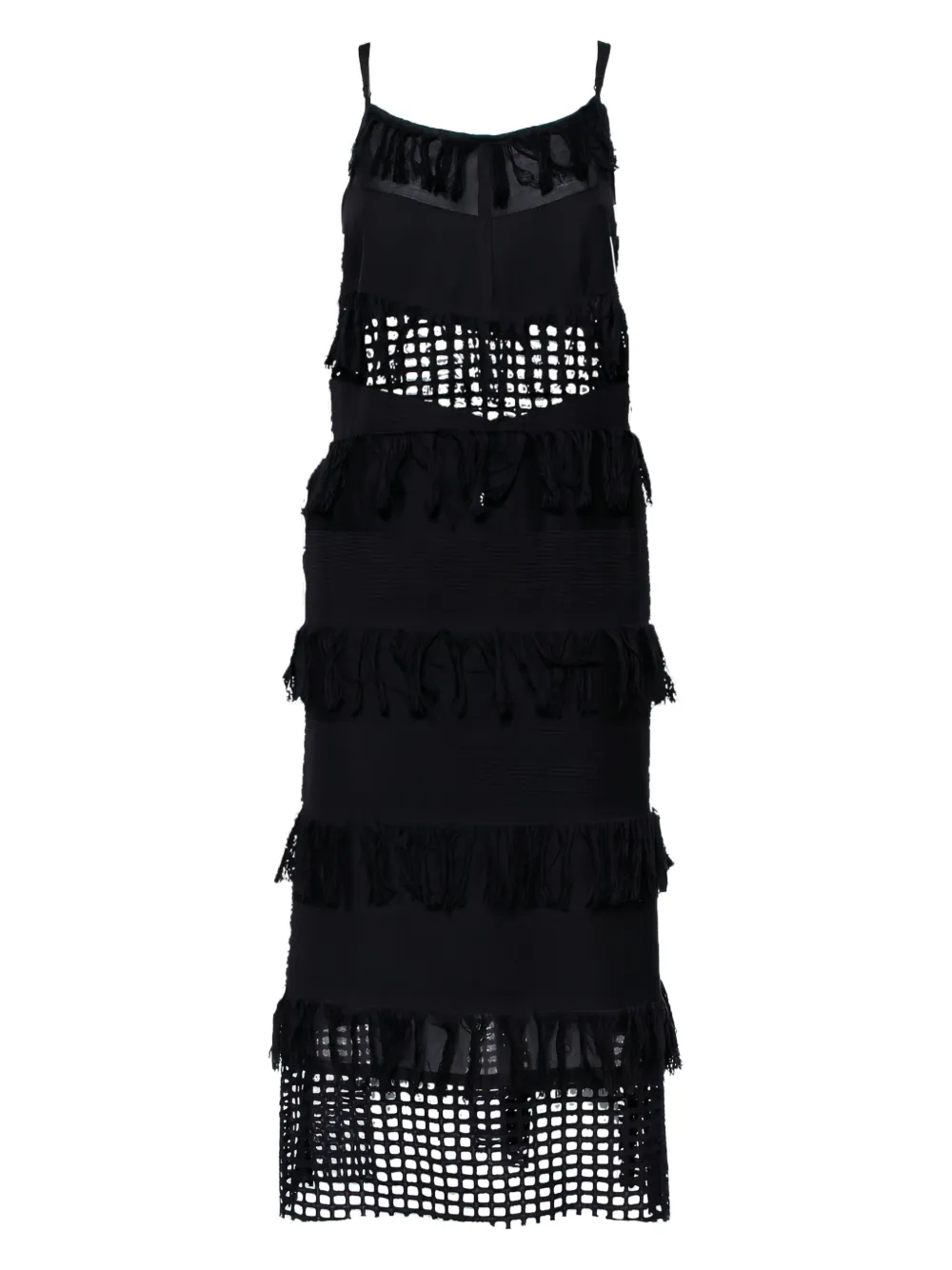 Sea fringed cutout dress | Black | Image 1