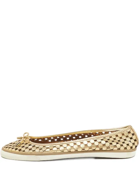Tory Burch pre-owned perforated ballet flats