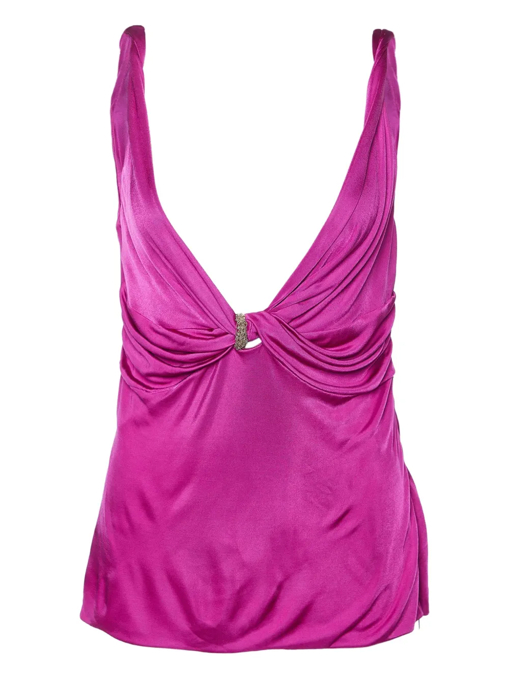 Versace Pre-Owned draped-detail tank top | Pink | Image 1