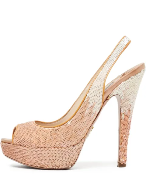 Prada Pre-Owned 135mm sequinned pumps