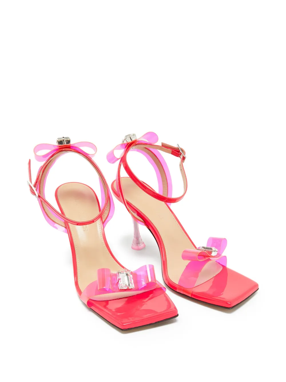 MACH & MACH pre-owned 95mm bow-detailed sandals | Image 2