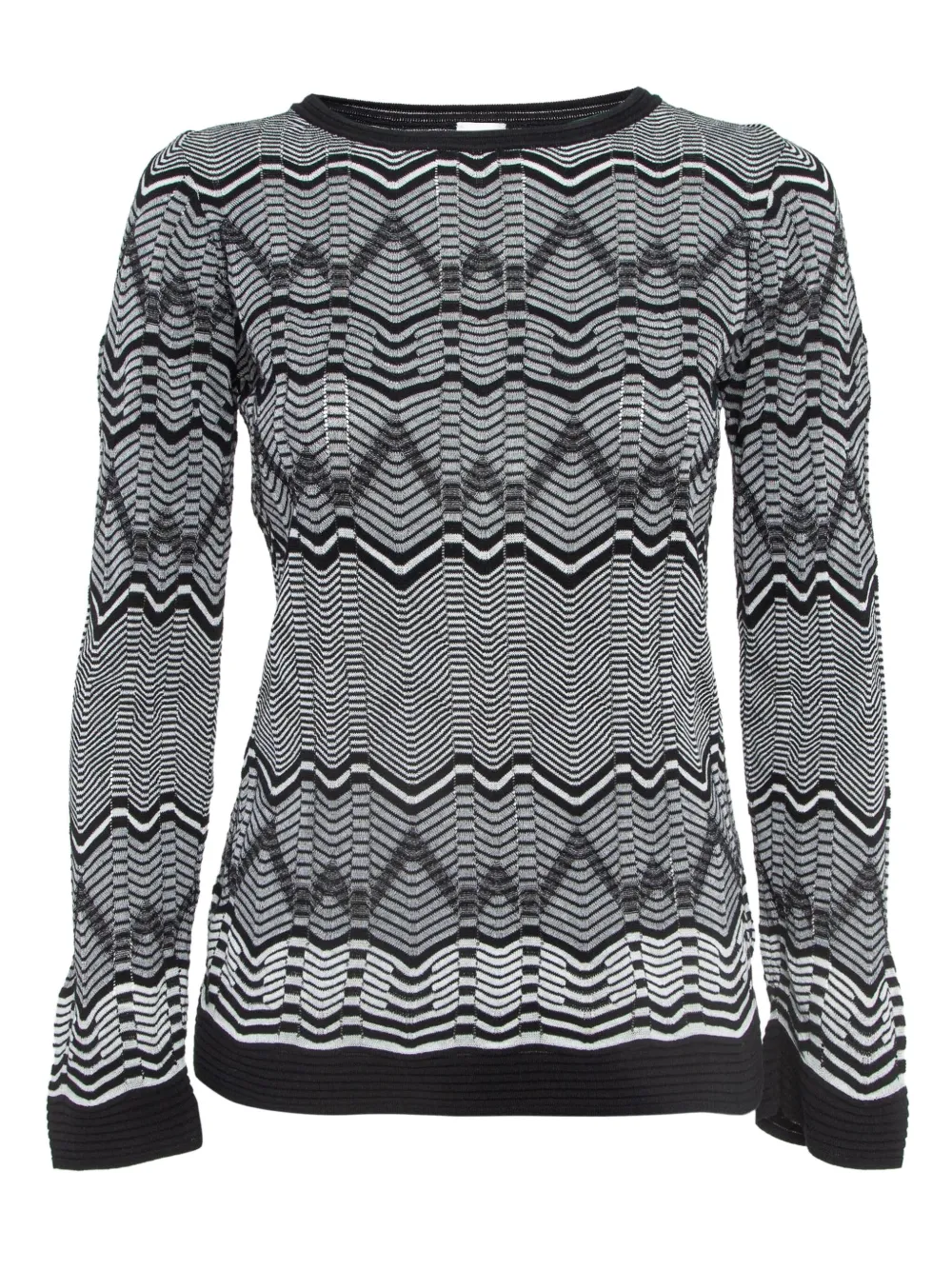 Missoni Pre-Owned zigzag-woven top | Black | Image 1