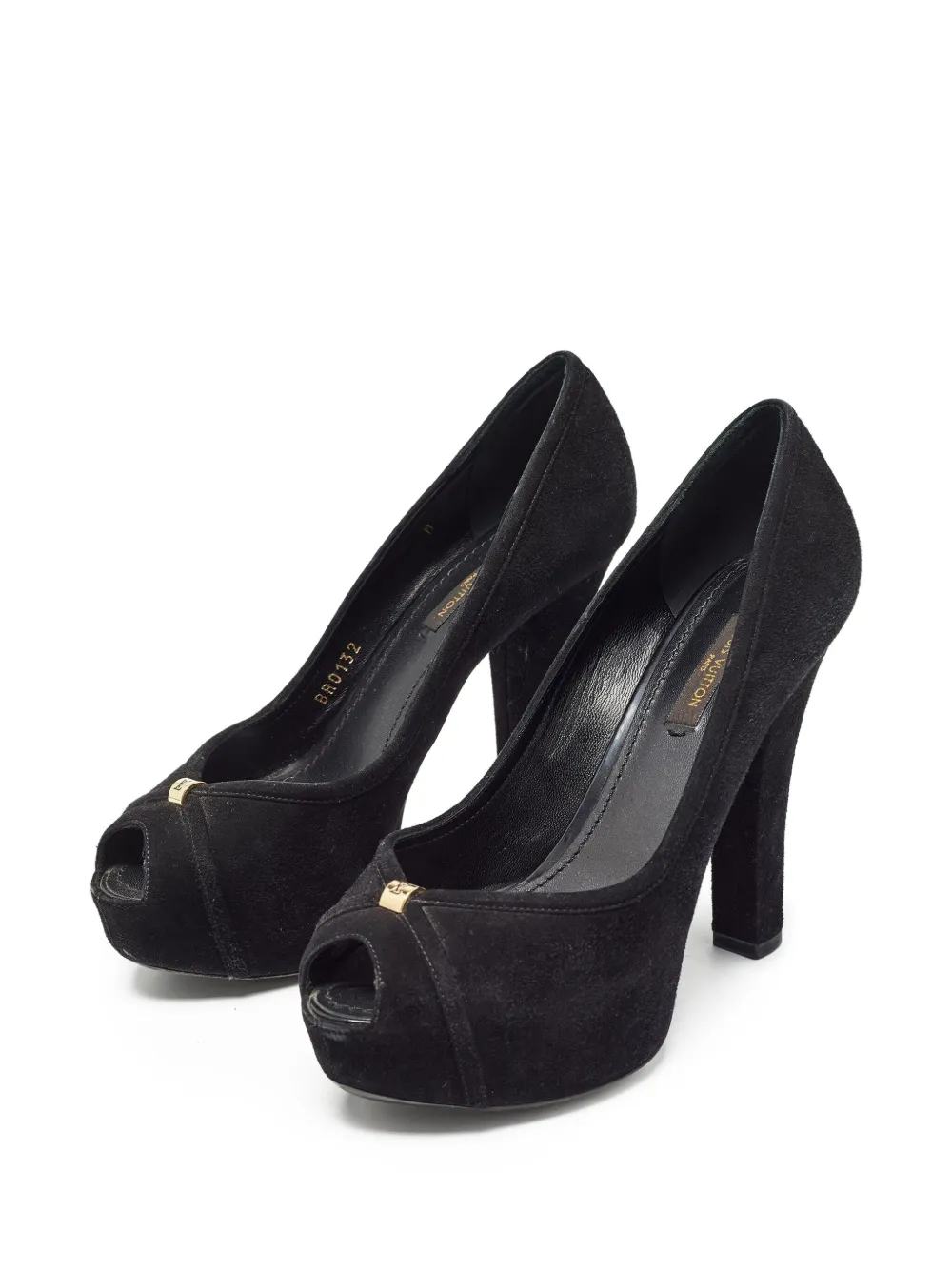 Louis Vuitton Pre-Owned Suède pumps - Zwart