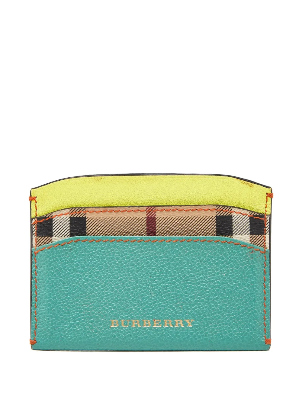 Burberry Pre-Owned check-pattern card holder | Multicolour | Image 1