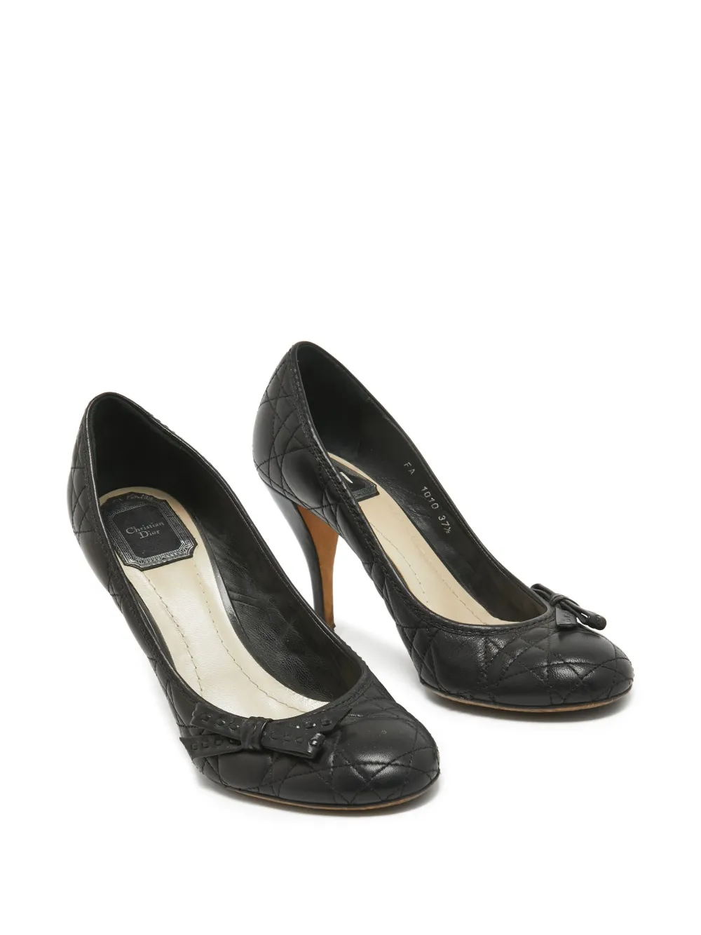 Christian Dior Pre-Owned Leren gewatteerde pumps - Zwart