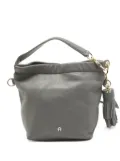 Aigner Vintage pre-owned tassel-detail leather tote bag - Grey
