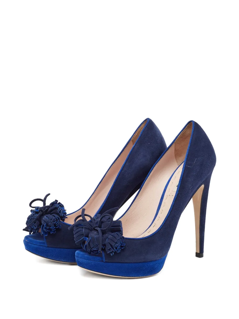 Miu Miu Pre-Owned 130mm platform tassel-embellished pumps | Shoes | Image 2