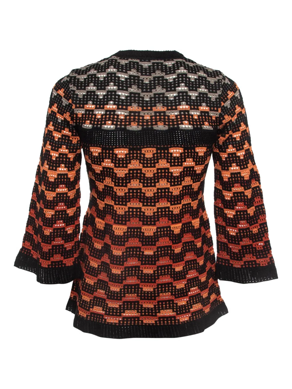Missoni Pre-Owned geometric-pattern bell-sleeves top | Image 2