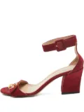 Christian Dior Pre-Owned 70mm suede ankle-strap sandals - Red