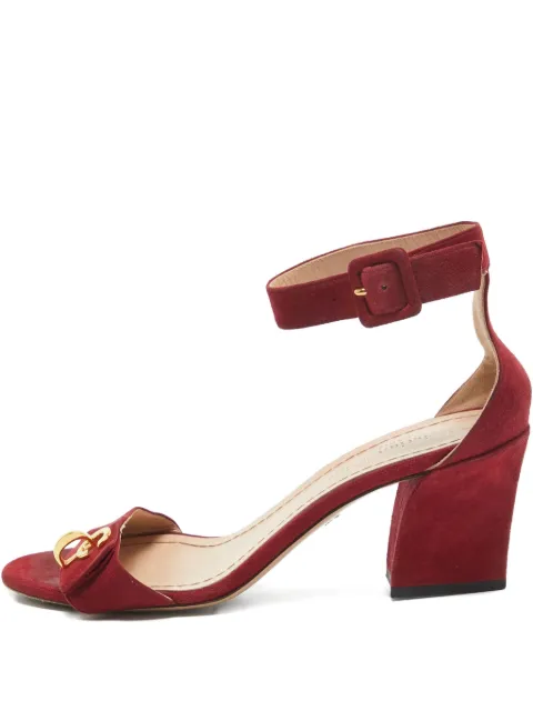 Christian Dior Pre-Owned 70mm suede ankle-strap sandals