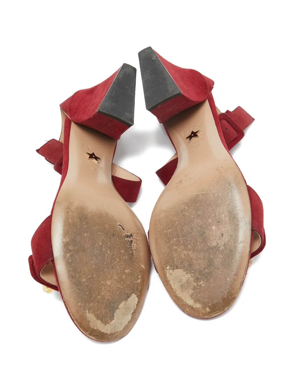 Pre-owned Dior 70mm Suede Ankle-strap Sandals
