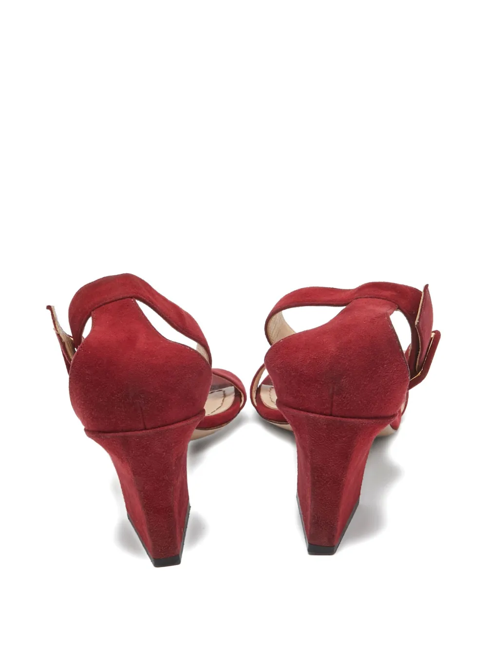 Pre-owned Dior 70mm Suede Ankle-strap Sandals
