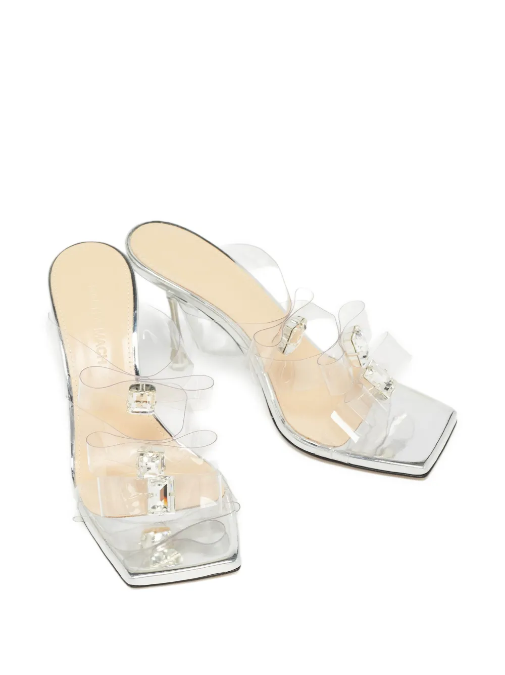 MACH & MACH Sandalen verfraaid met kristallen - Wit