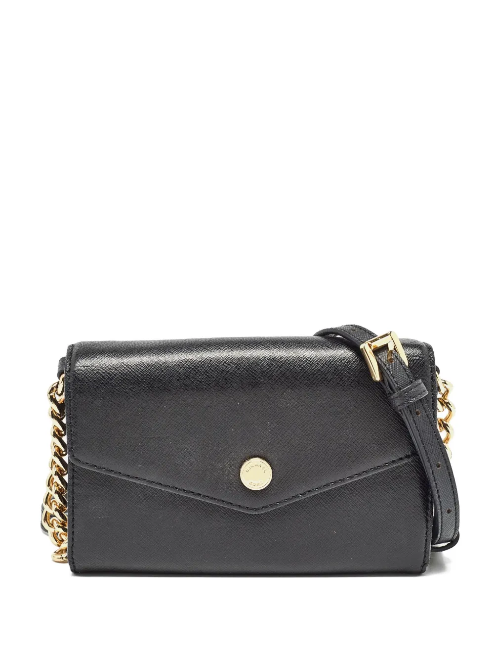 Michael Kors Vintage プレオウンド レザーショルダーバッグ - ブラック Michael Kors Vintage プレオウンド レザーショルダーバッグ - ブラック