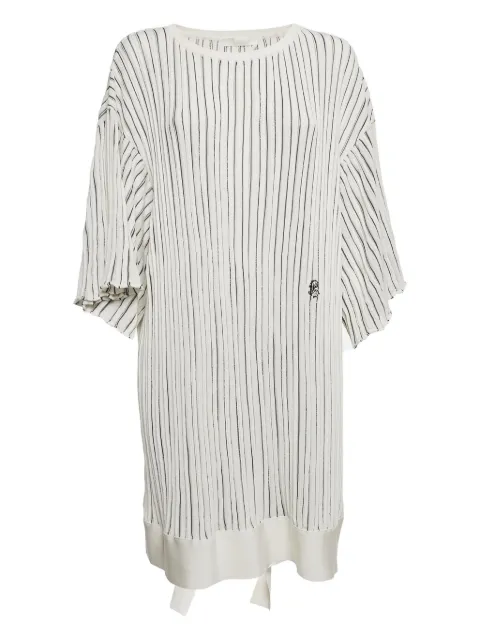 Chloé Pre-Owned pleated striped dress