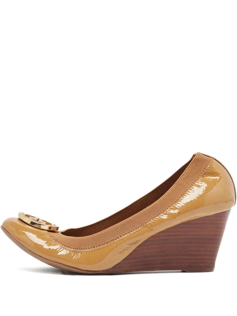 Pre-owned Tory Burch  70mm Wedge Pumps