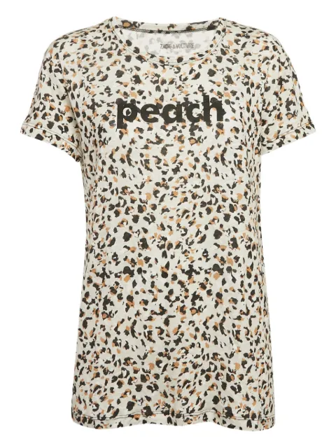 Zadig&Voltaire 2024 pre-owned leopard-print linen T-shirt