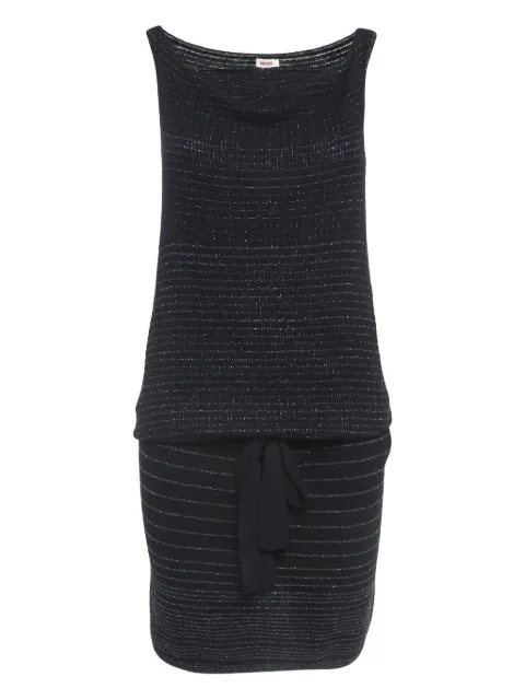 Kenzo Pre-Owned metallic stripe wool dress