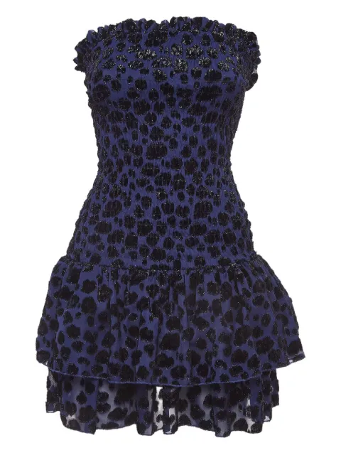 Maje Pre-owned ruffled leopard-print dress