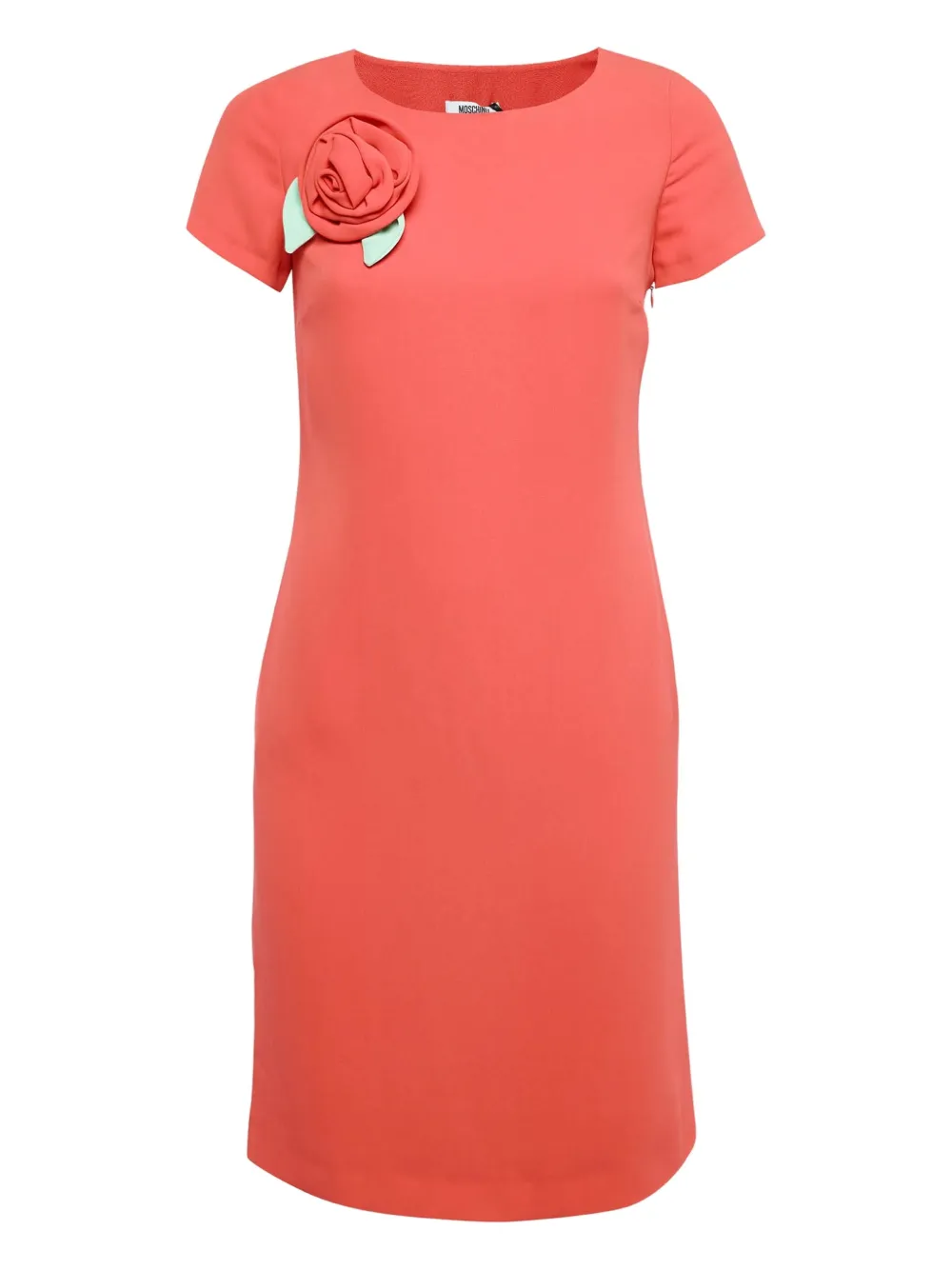 Moschino Pre-Owned robe mi-longue pre-owned à fleurs appliquées | rouge | Image 1