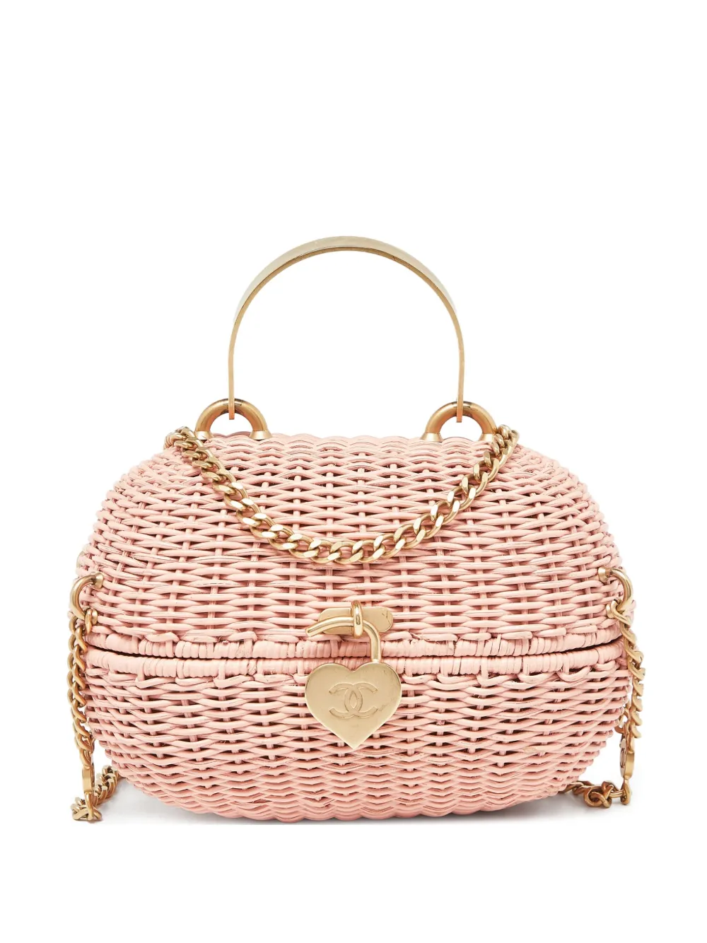 CHANEL Pre-Owned Wicker Heart shoulder bag | Pink | Image 1