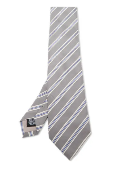 BOSS corbata de seda con rayas estampadas pre-owned