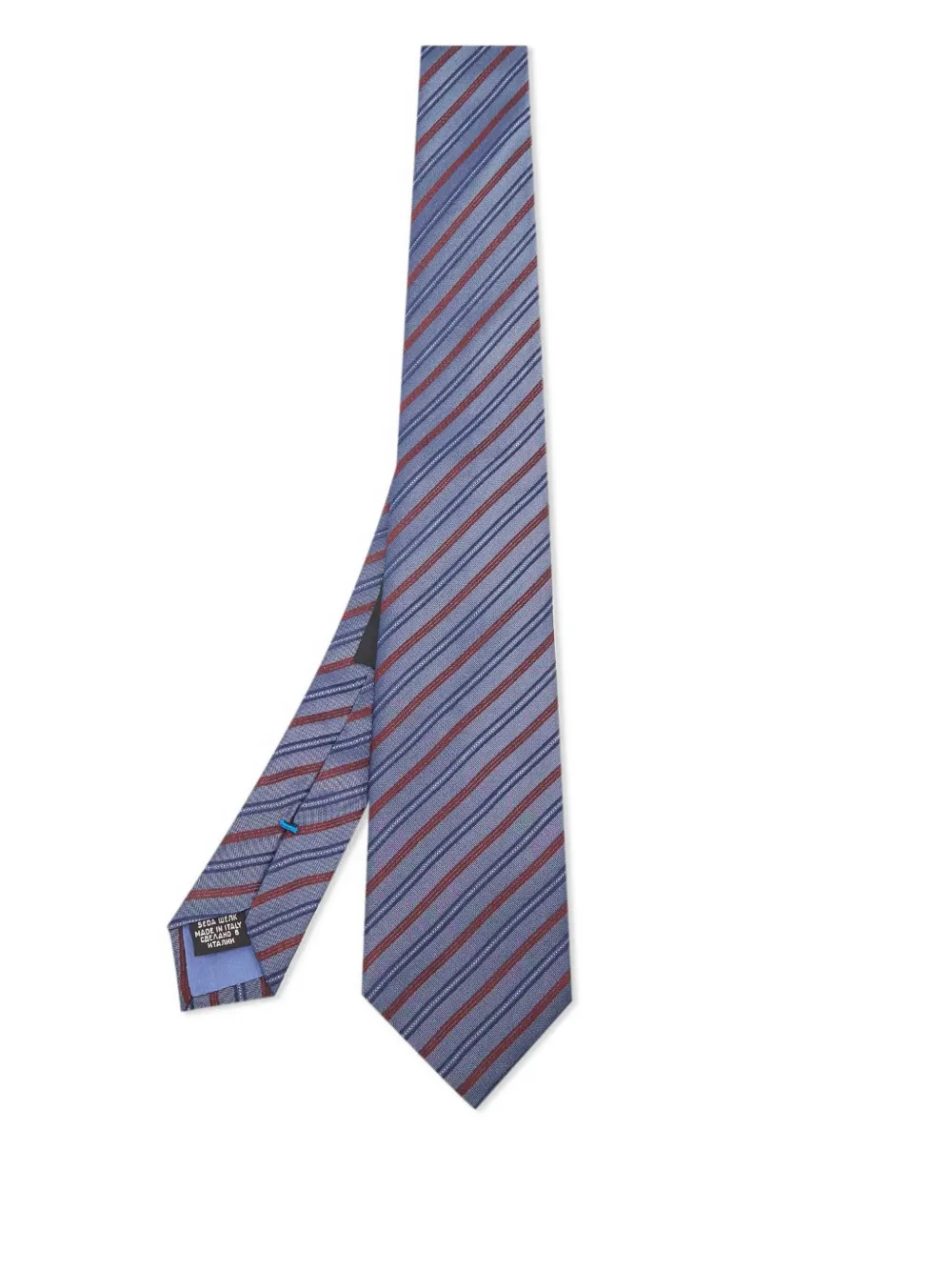 BOSS corbata de seda con rayas estampadas pre-owned | azul | Image 1
