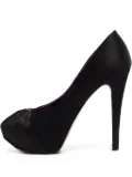 Gina pre-owned 125mm platform pumps - Black