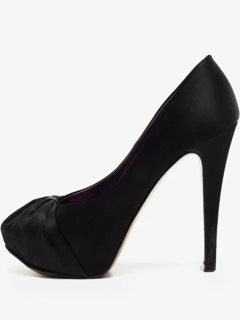 Gina pre-owned 125mm platform pumps