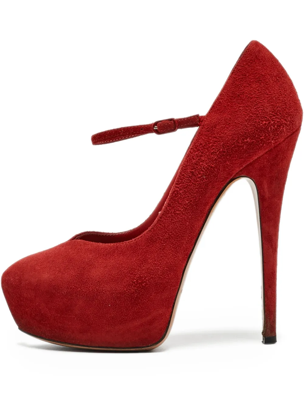 Casadei Vintage escarpins pre-owned 140 mm en daim | rouge | Image 1