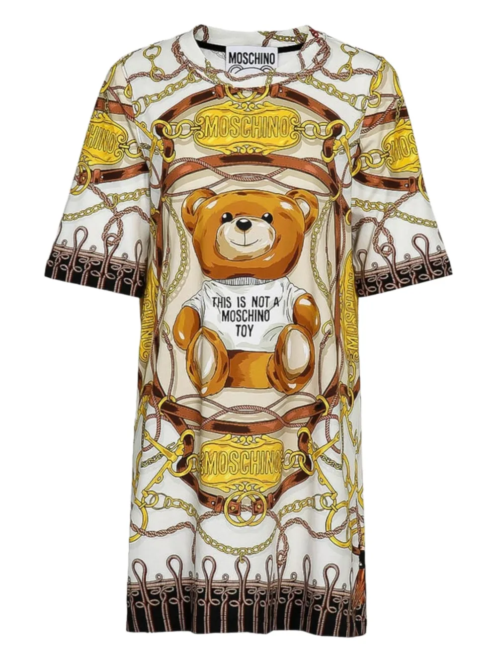 Moschino Pre-Owned vestido con oso estampado | neutro | Image 1