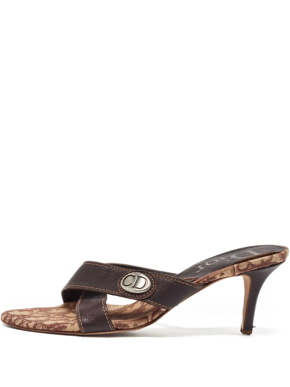 Pre-owned Dior 75mm Leather Heeled Sandals
