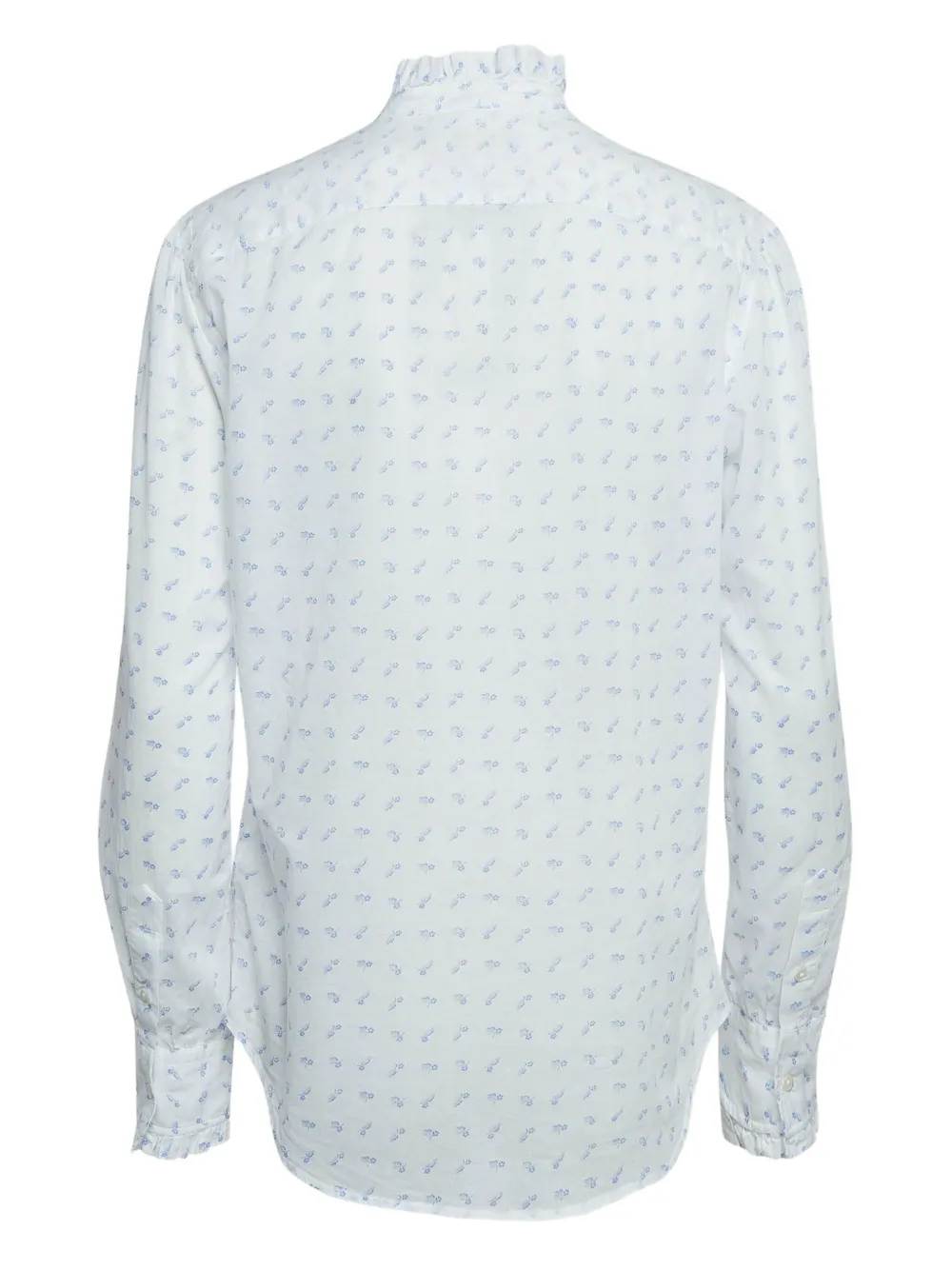 Polo Ralph Lauren Vintage ruffled-neck floral-print shirt | Image 2