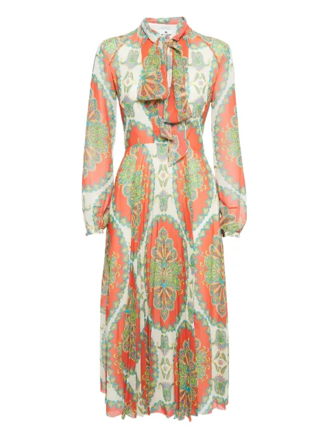 Etro Pre-Owned pussy-bow-collar dress
