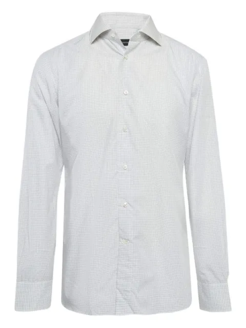 Ermenegildo Zegna Vintage camisa con cuadros estampados