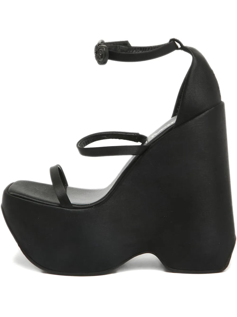 Versace Pre-Owned 150mm platform wedge sandals | Black | Image 1