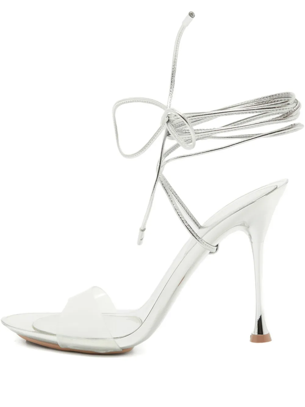 Pre-owned Gianvito Rossi  110mm Leather Lace-up Sandals