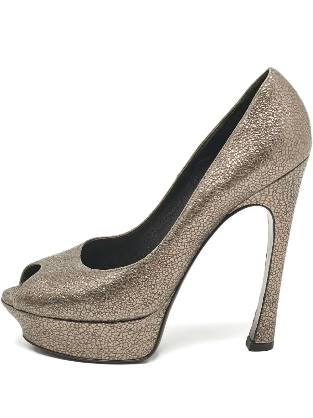 150mm platform peep-toe pumps