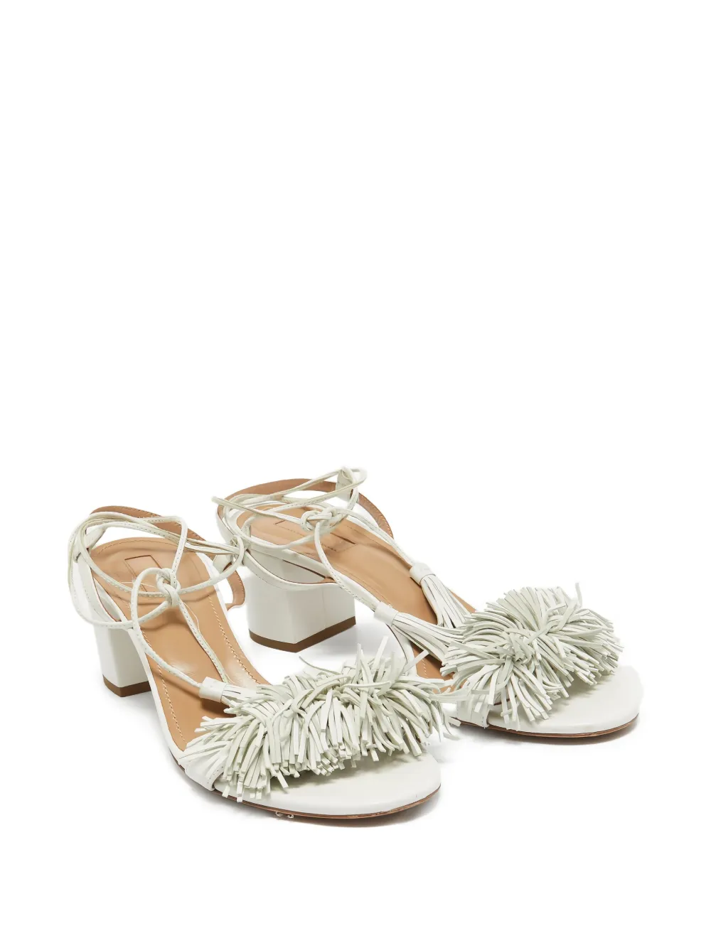Aquazzura pre-owned 55mm Wild Thing fringe-embellished sandals | Image 2