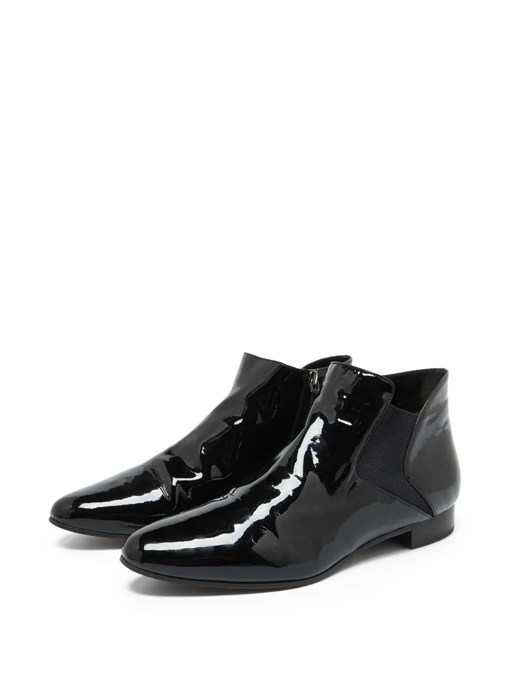 Miu Miu Pre-Owned patent-finish ankle boots | Image 2
