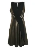 Temperley London pre-owned metallic wrap dress - Black
