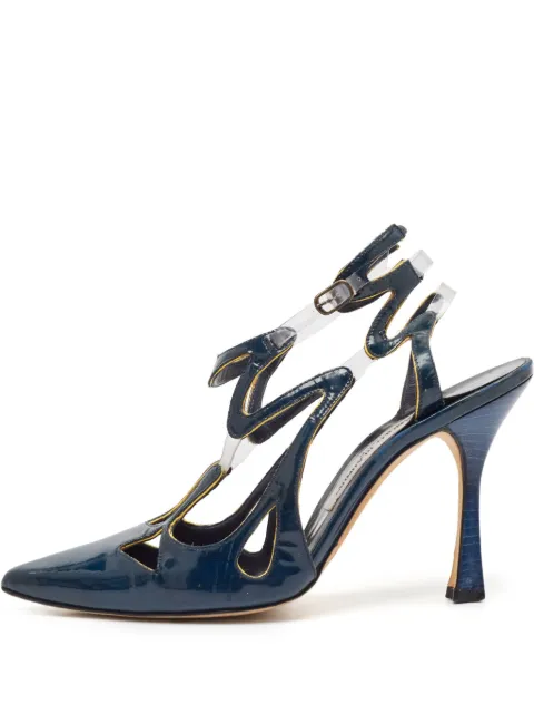 Manolo Blahnik escarpins à motif ondulé 100 mm