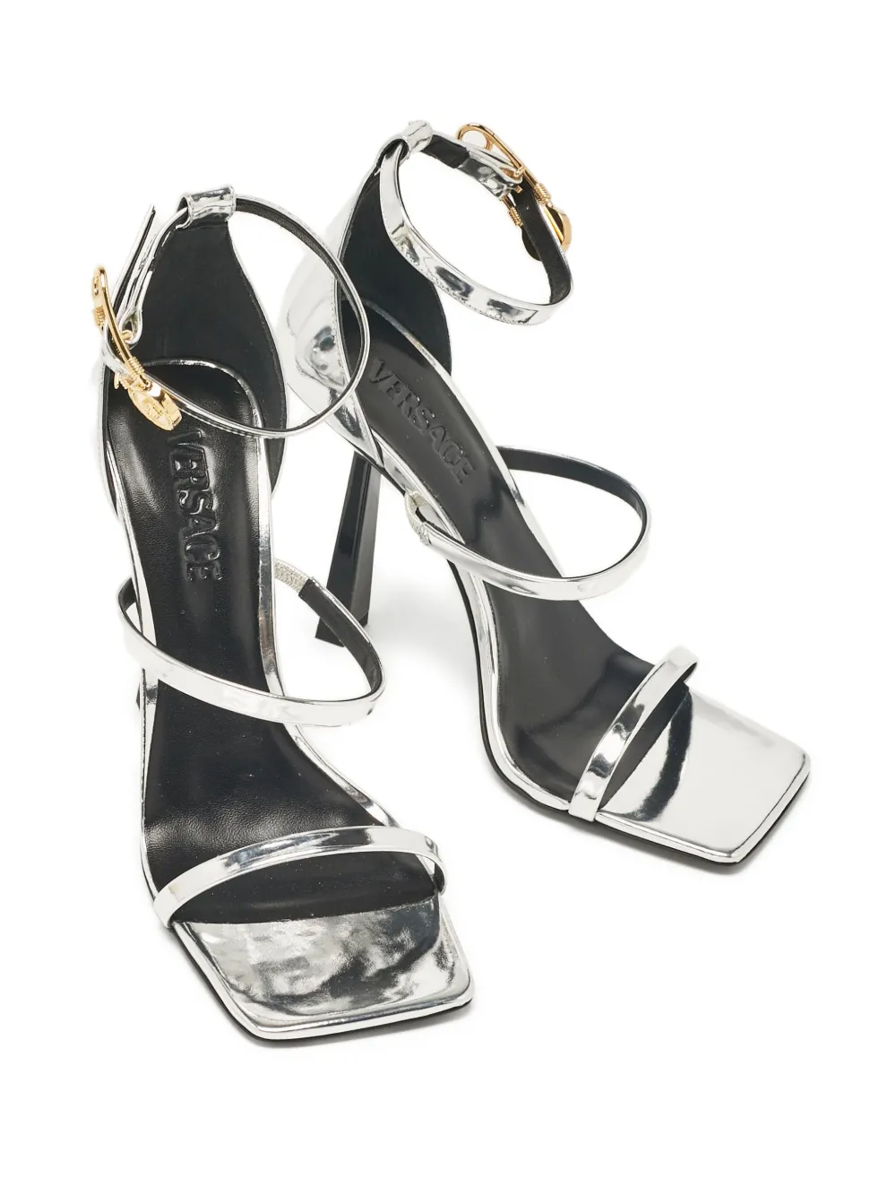Versace Pre-Owned 120 mm Medusa Safety Pin sandalen - Zilver