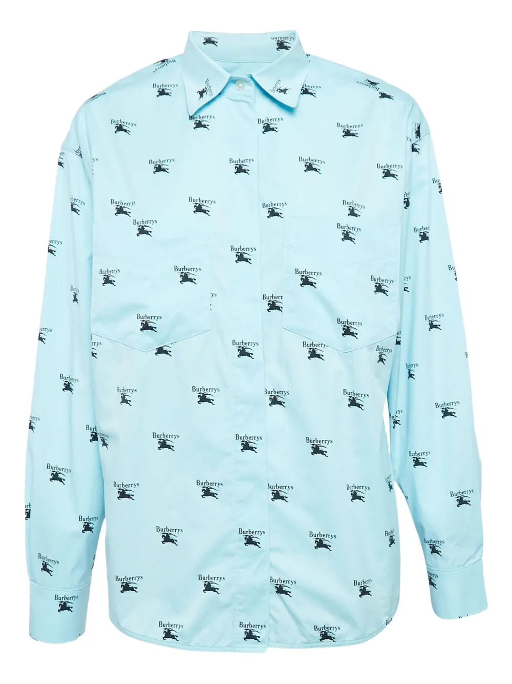 logo-print cotton shirt